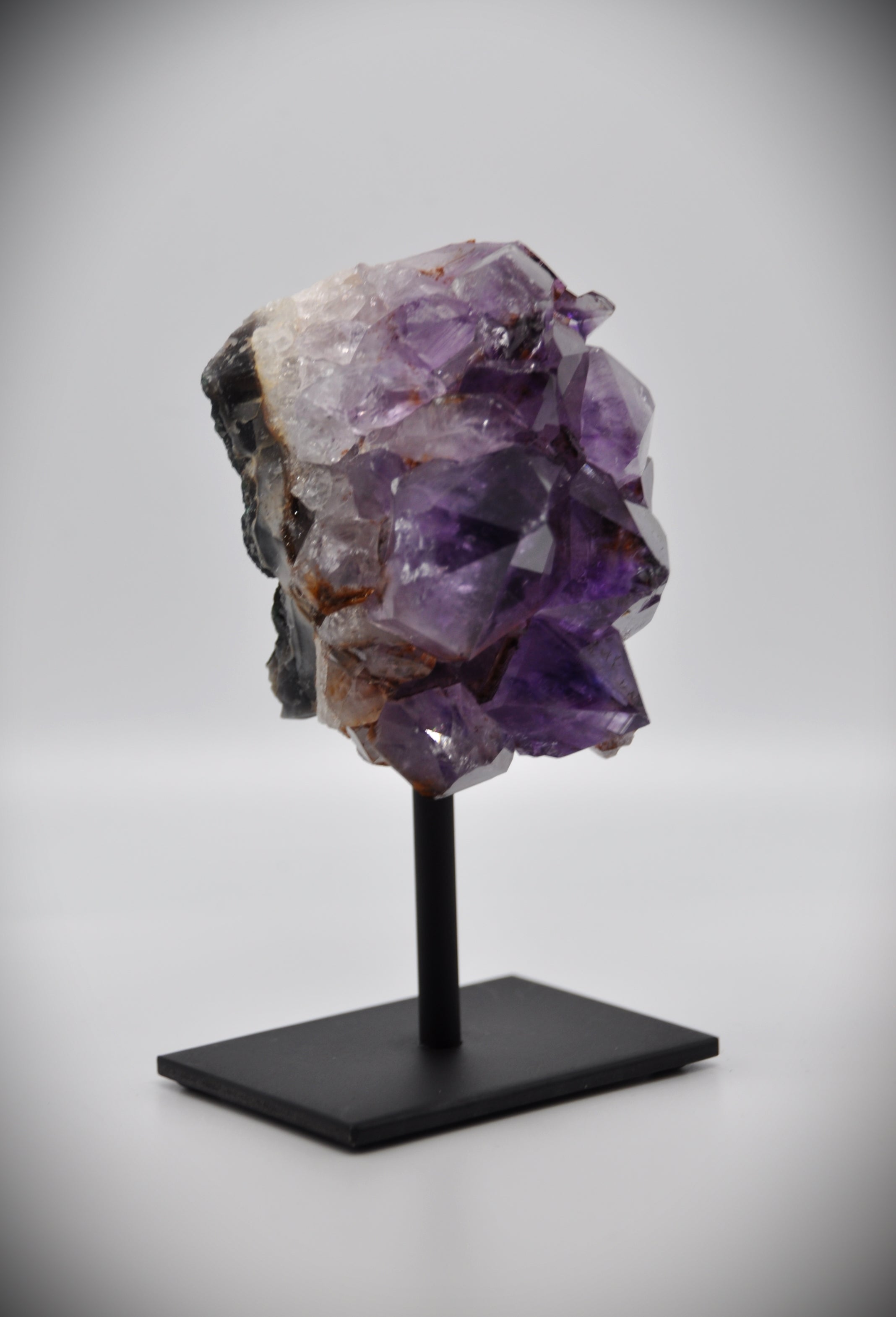 Amethyst Crystal Stone (with black stand)