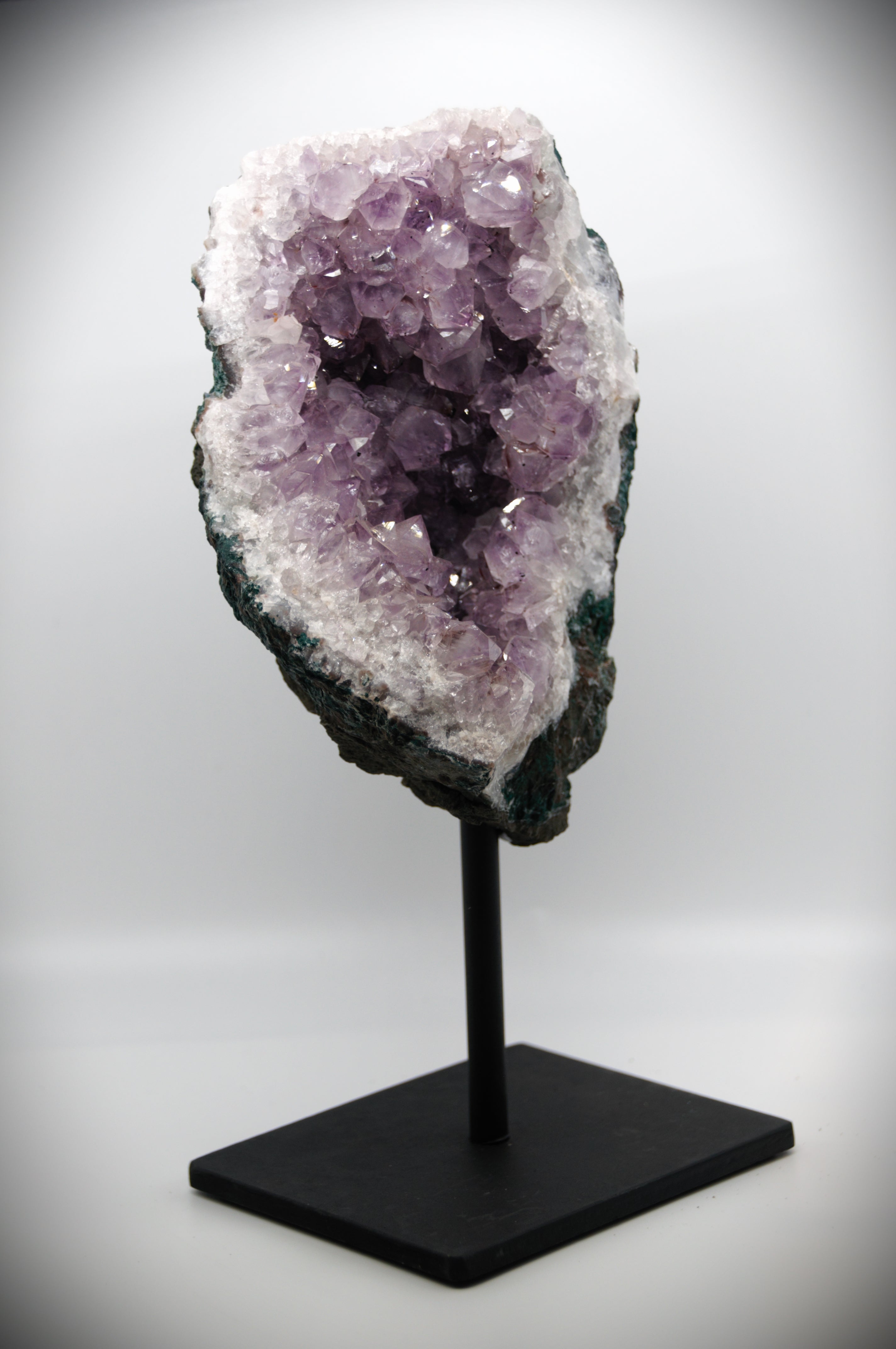 Amethyst Crystal Stone (with black stand)