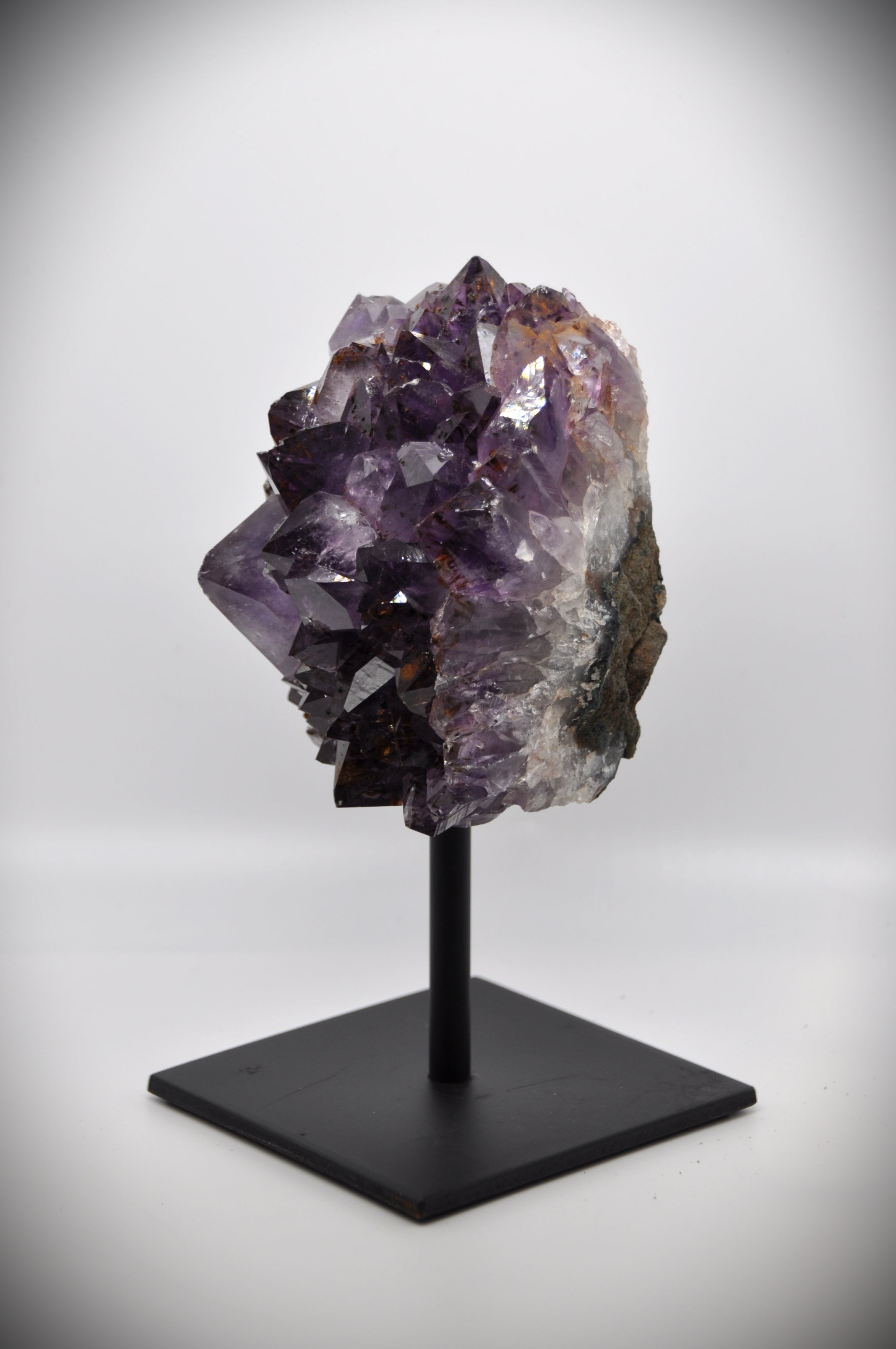 Amethyst Crystal Stone (with black stand)