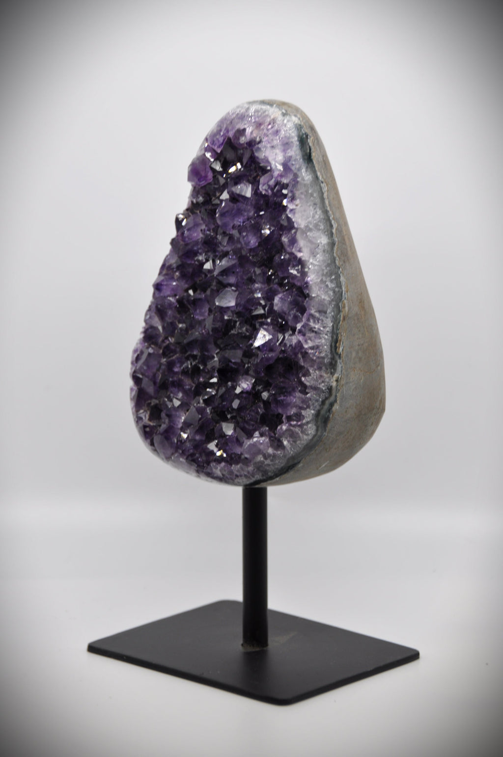 Amethyst Crystal Stone (with black stand)