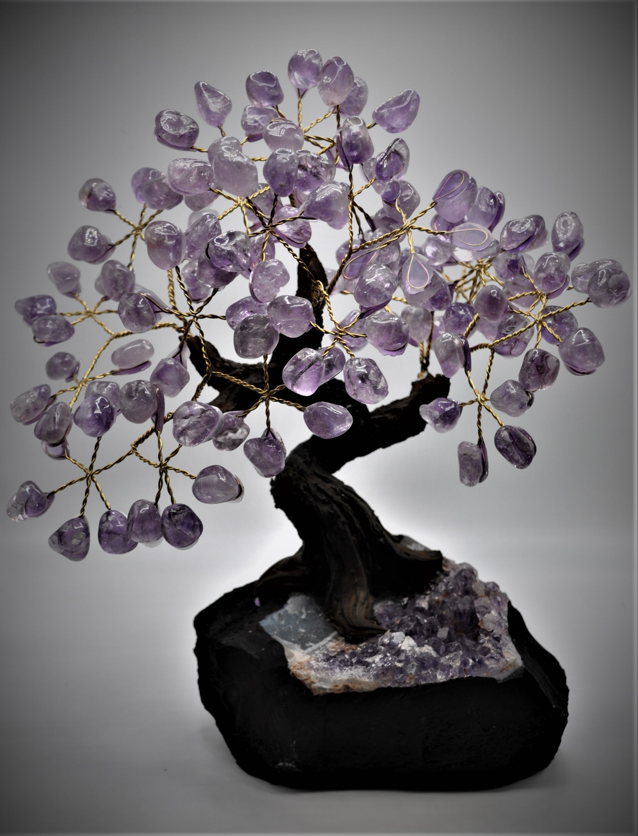 Amethyst Bonsai Tree 9"