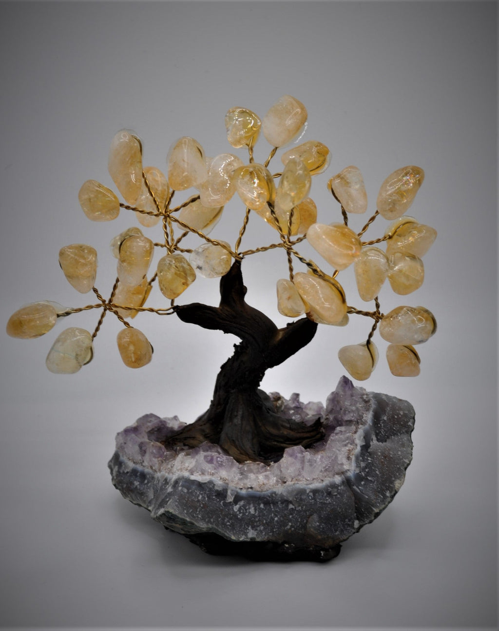 Citrine Bonsai Tree 5"