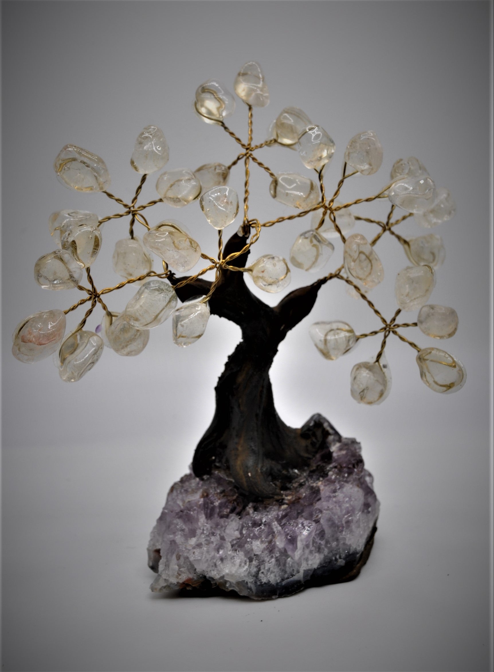 Clear Quartz Bonsai Tree 5"