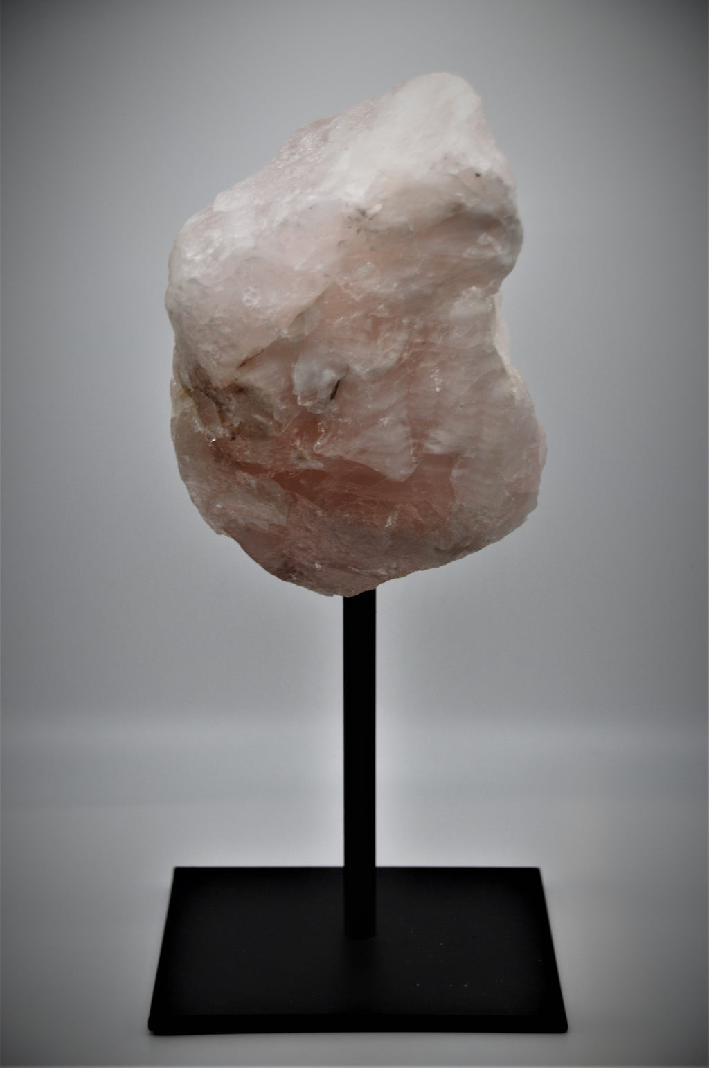 Rose Quartz Crystal Stone (with black stand)