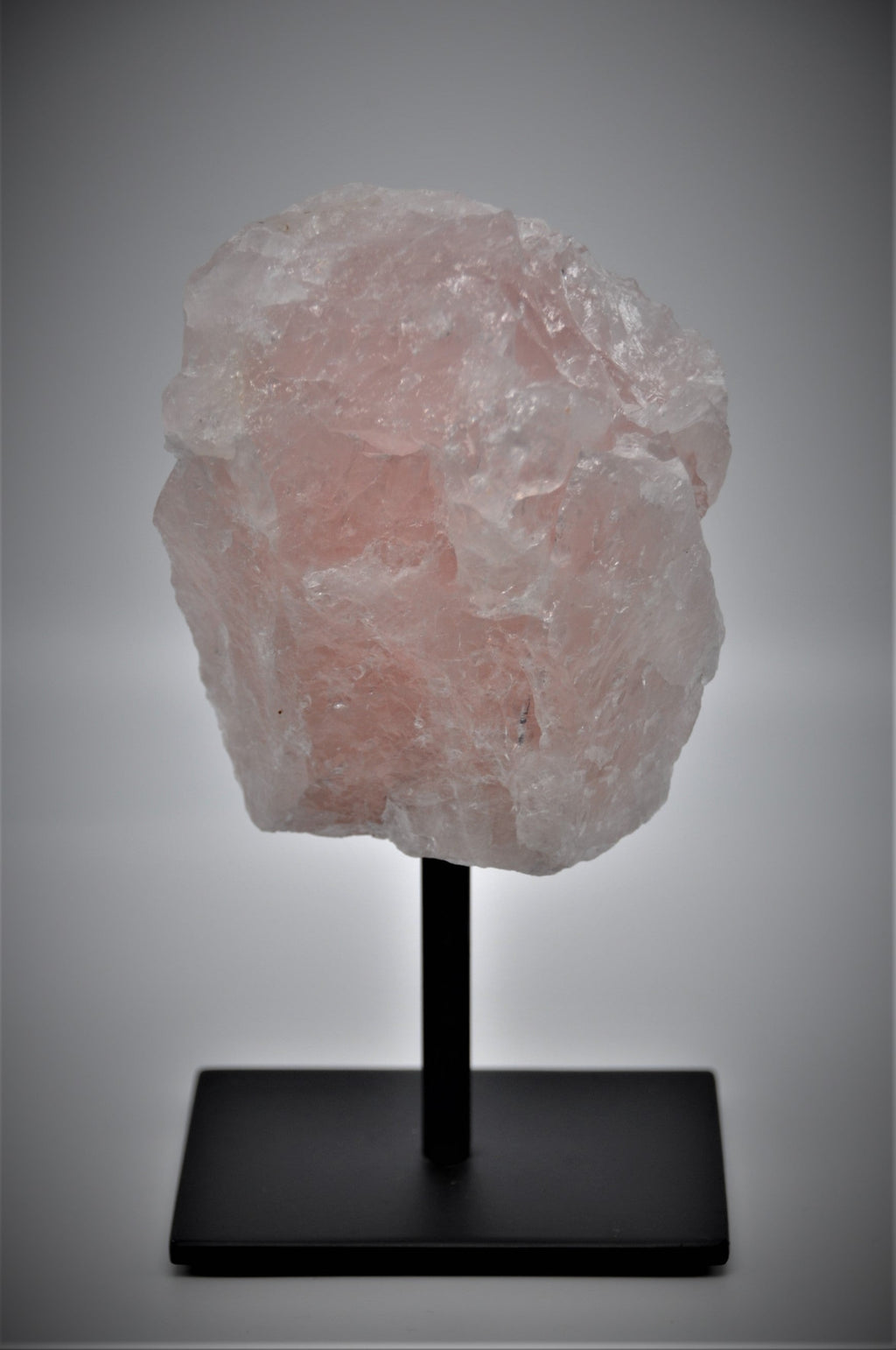 Rose Quartz Crystal Stone (with black stand)