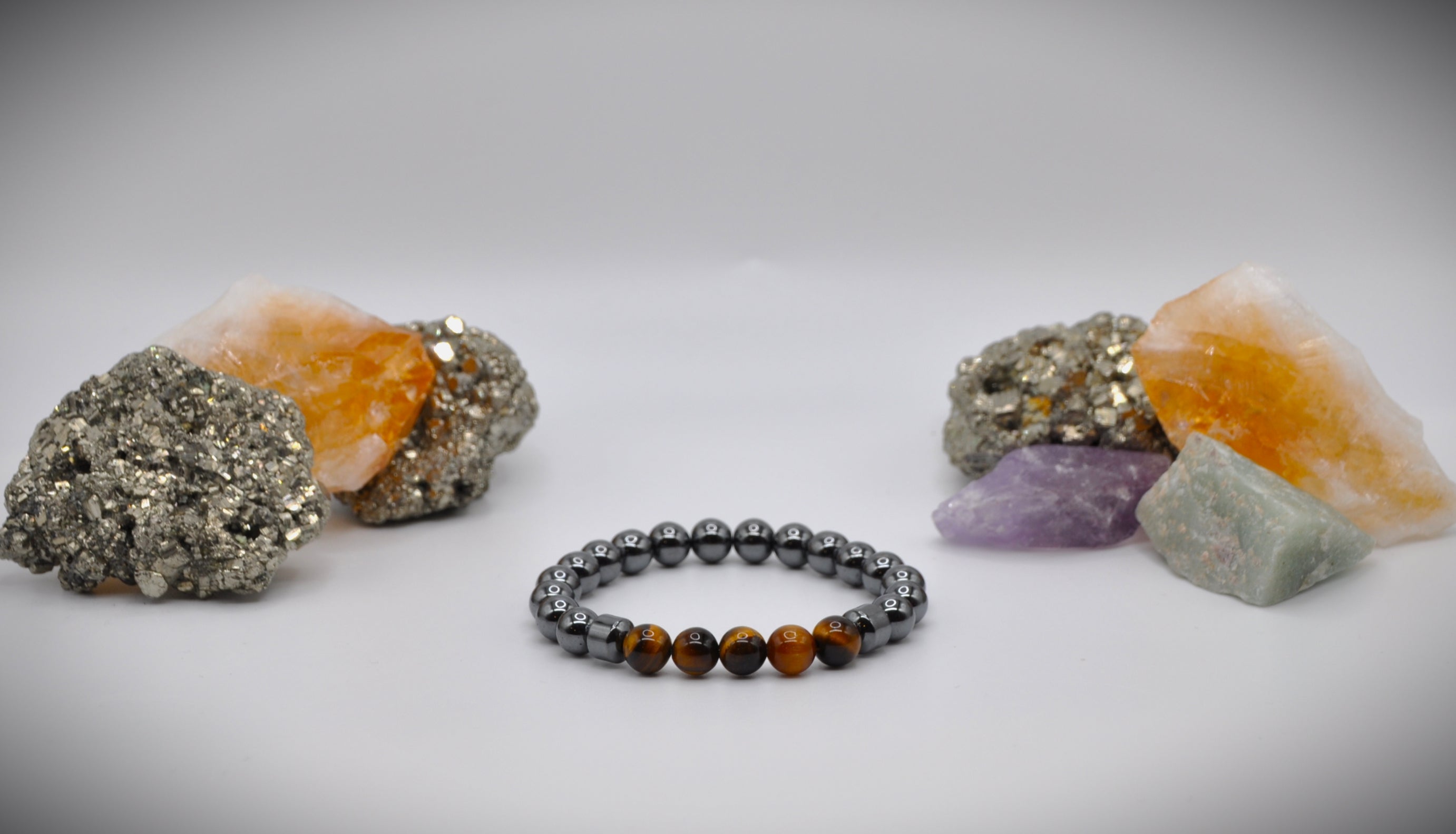 Hematite with Tigers Eye Beads