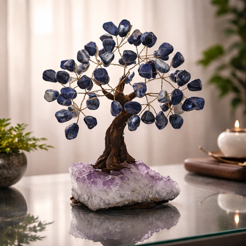 Sodalite Bonsai Tree 7"