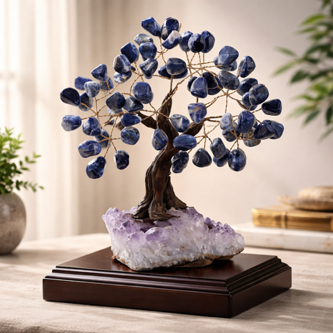 Sodalite Bonsai Tree 7"