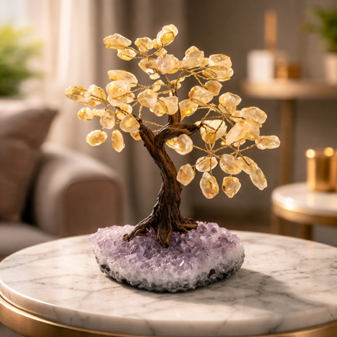 Citrine Bonsai Tree 7"