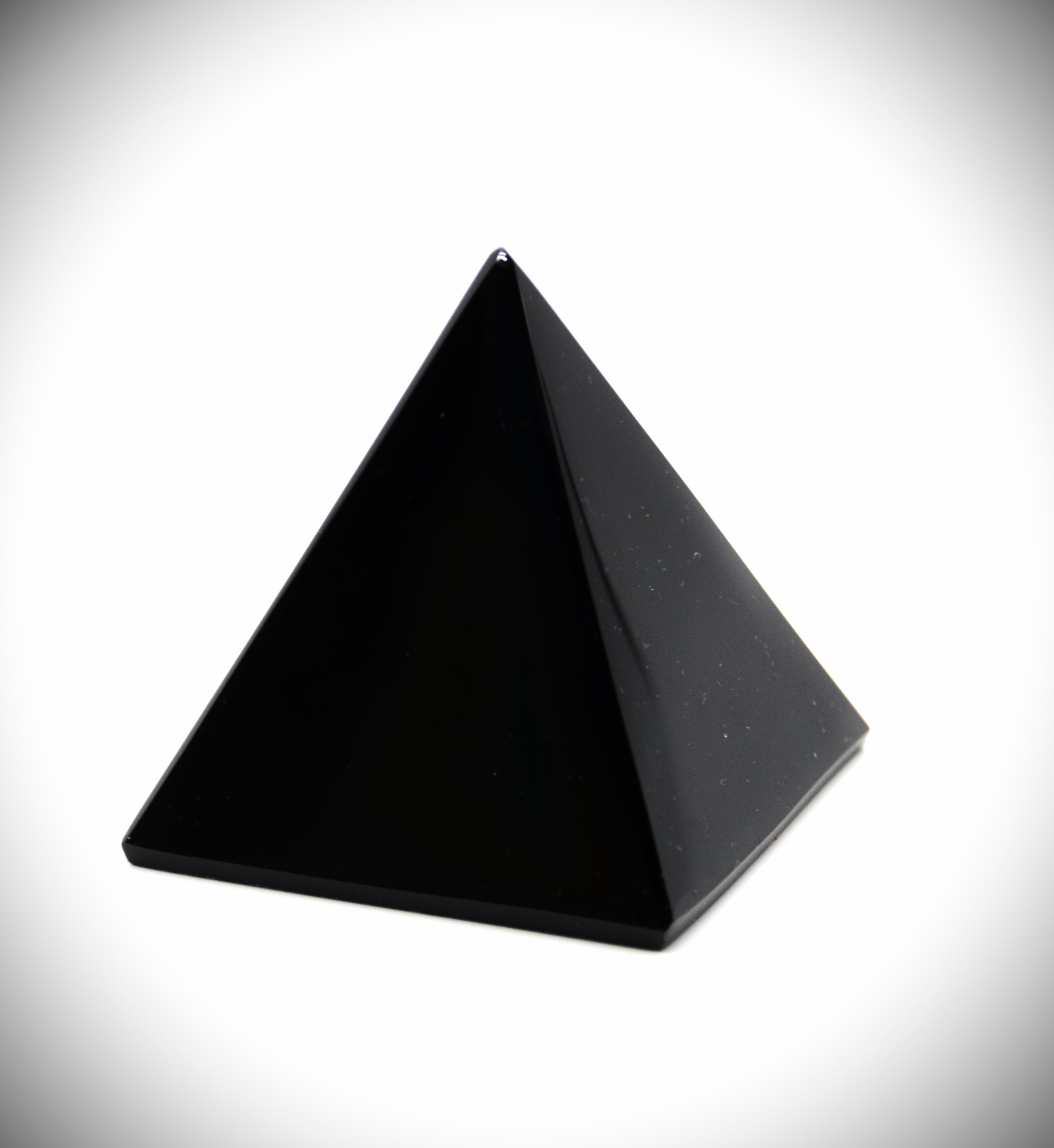 Obsidian Crystal Pyramid
