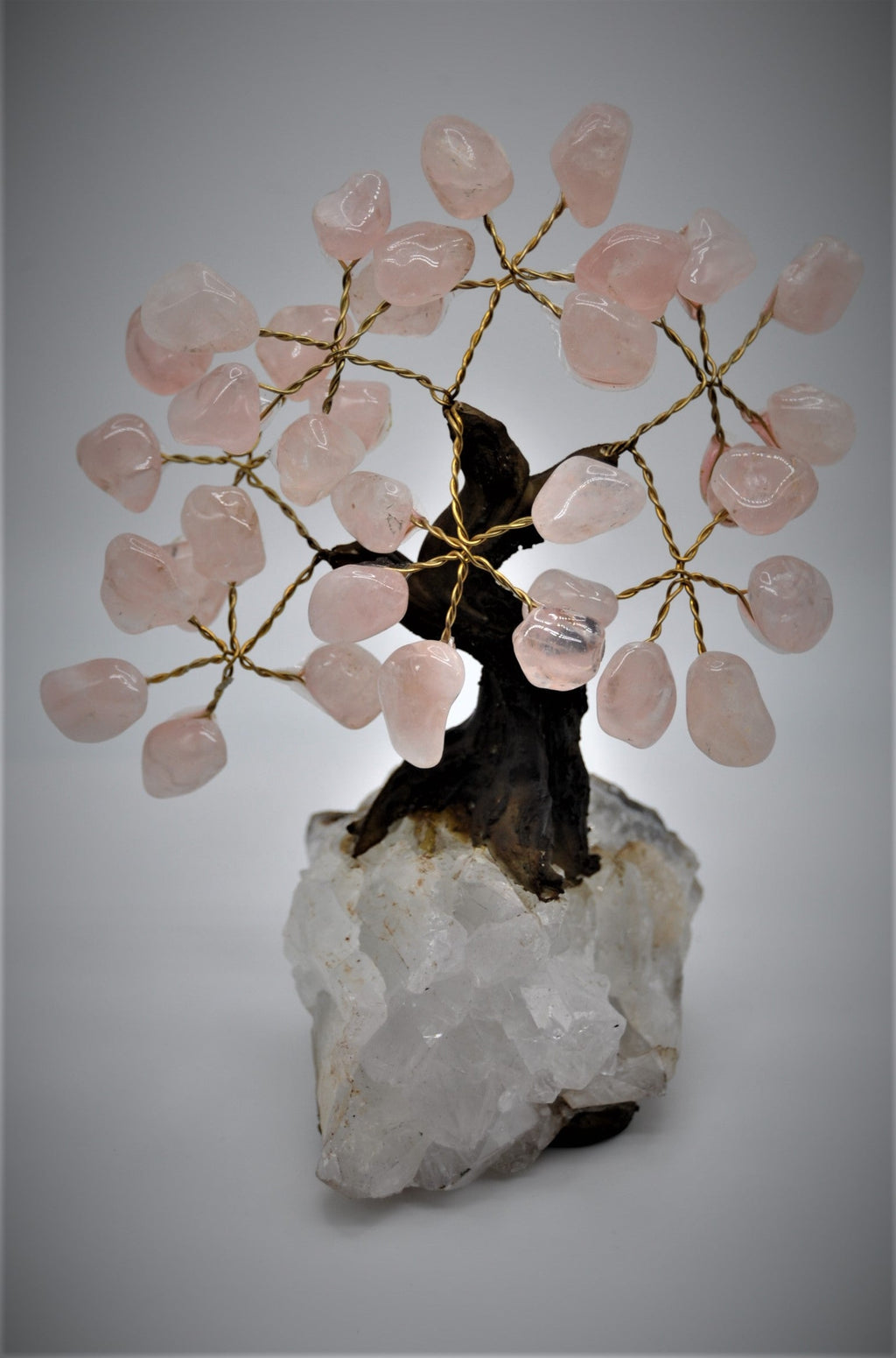 Rose Quartz Bonsai Tree 5"
